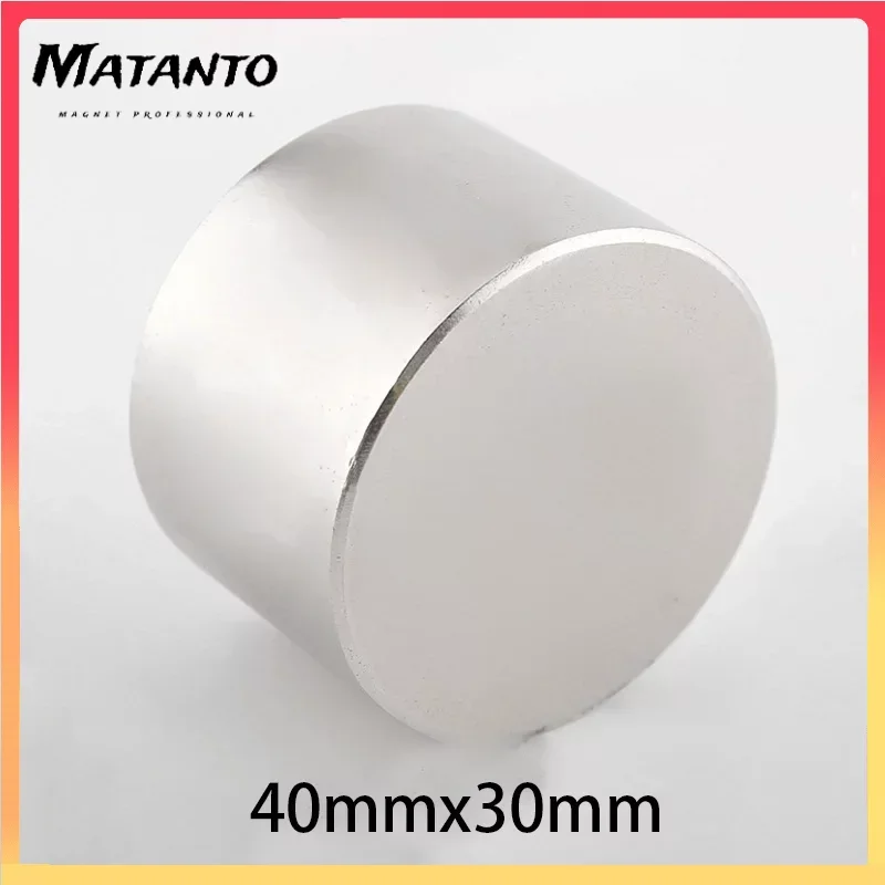 

1Pcs Circular Strong Permanent Magnet 40x30mm N35 Long Disc Rare Earth Magnetic Round Neodymium Powerful Magnet