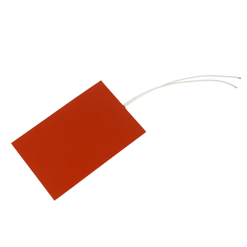 60W 12V Silicone Heating Pad Square Rubber Heat Mat Heated Bed Plate Flexible Waterproof 3D Printer