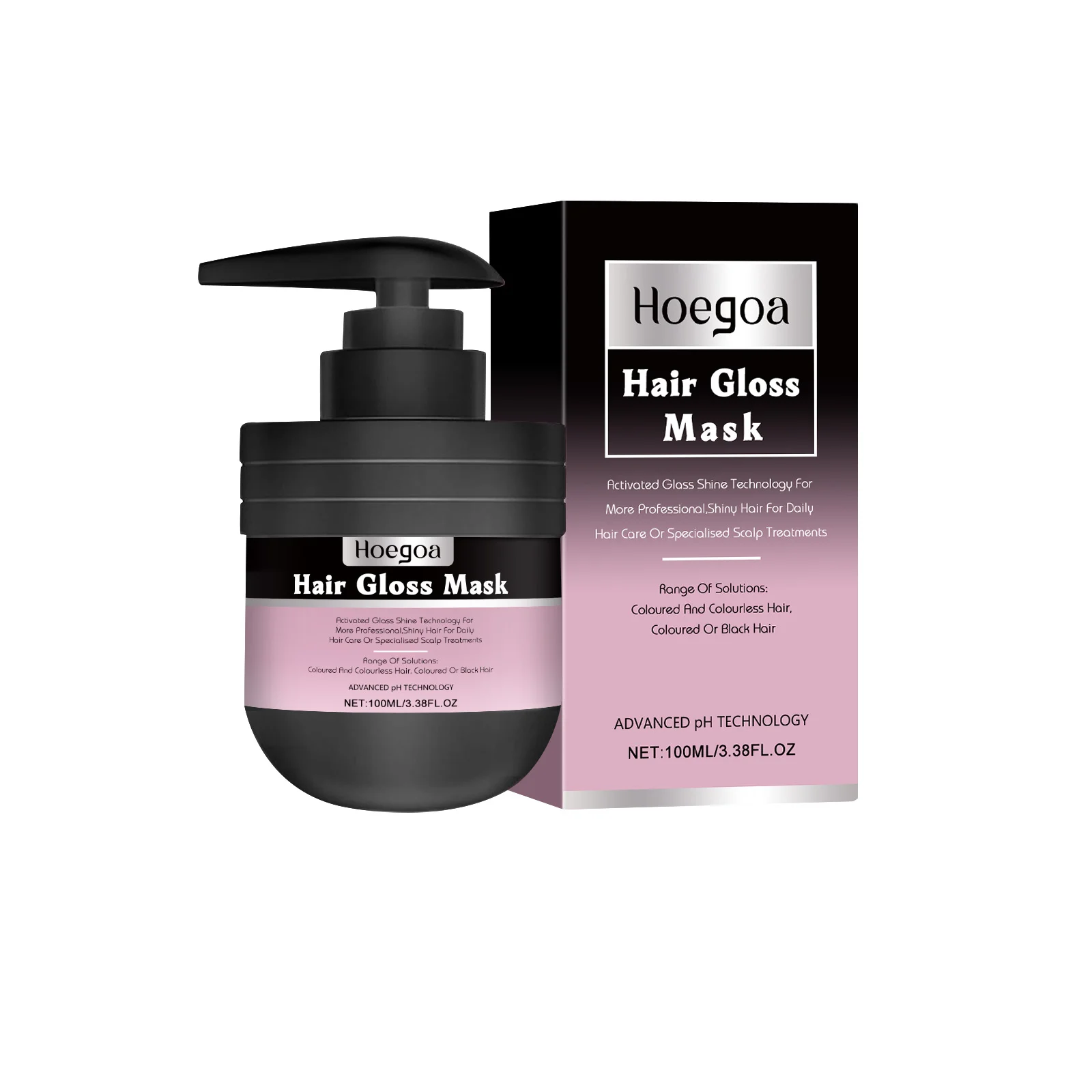 Hair Gloss Mask, Shine Smoothing Hair Treatment, Nourish Dry Frizzy Hair, Boost Hair Volume, Restore Silky Smooth & Glossy Hair for Daily Hair Care
