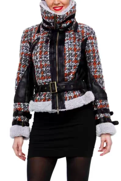 Foreign trade original single Spanish patchwork embroidered chunky short jacket jacket