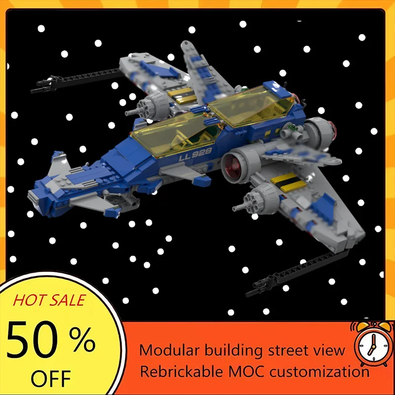 

778PCS Popular Space War Movie Model MOC Building Bricks Fighter Jet Modular Technology Gifts Holiday Assemble Children Toy Suit