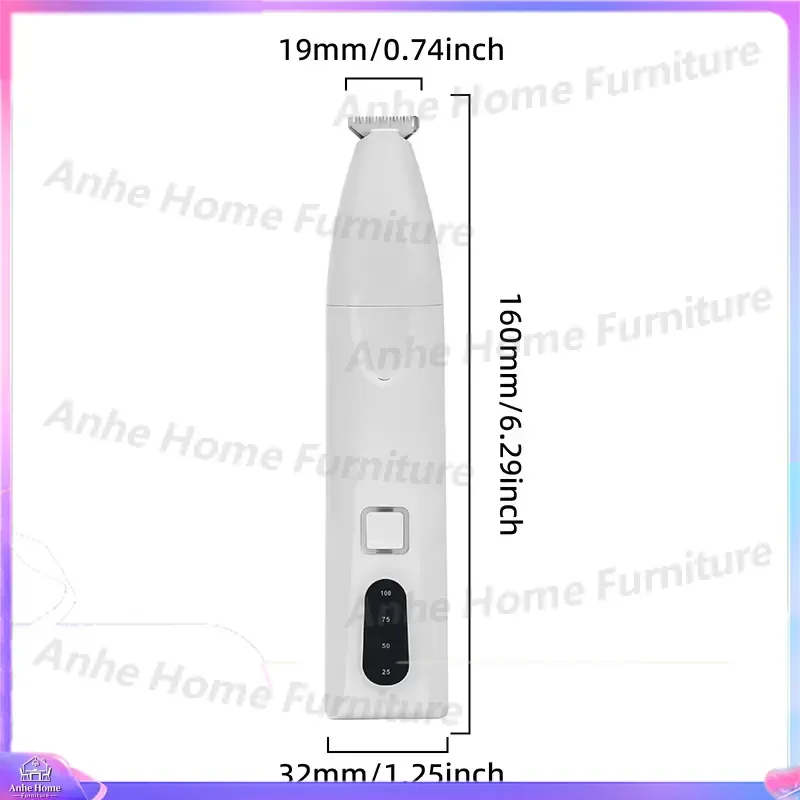Pet Hair Trimmer Silent Dog Cat Grooming Clippers Portable Safety Ceramic Blade Paws Face Body Shaver Removal Tool