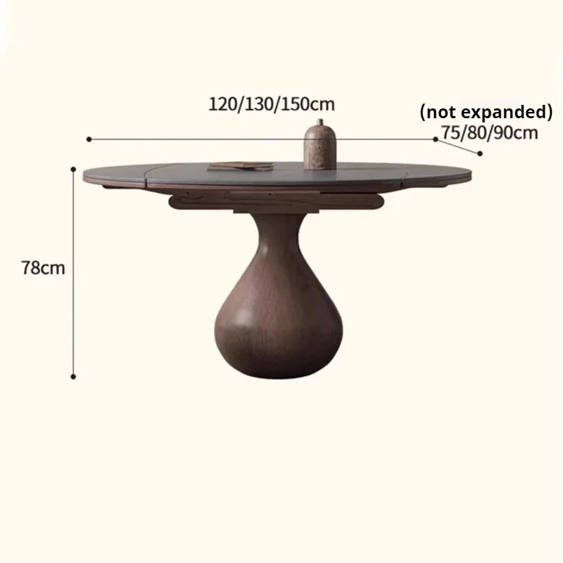 Side Bed Folding Dining Table Wood Extendable Coffee Dining Table Living Room Mid Century Mesa Comedor Multifunction Furniture - Image 6