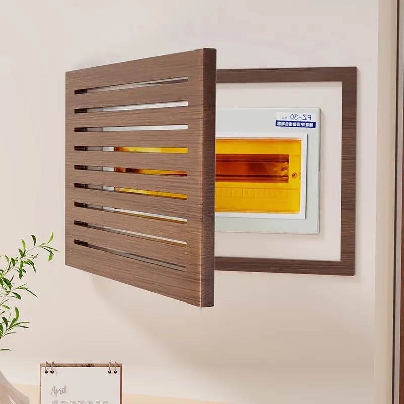 Simple Electric Meter Box Cover Wood Wall Art Concealment Panel Aesthetic Decorative Painting Interior Paintings Home Decor
