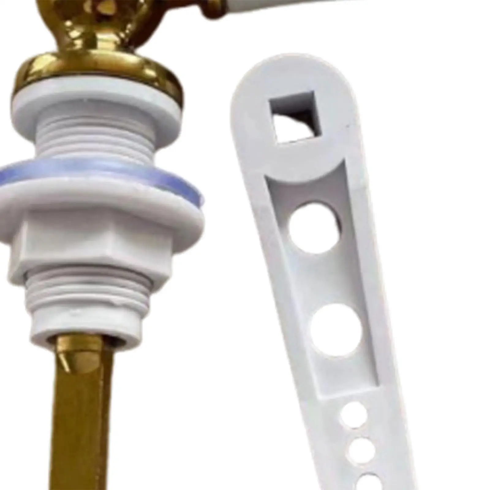 Old Fashioned Toilet Cistern Handle Porcelain Lever Universal Tank Replacement for Bathroom Setup