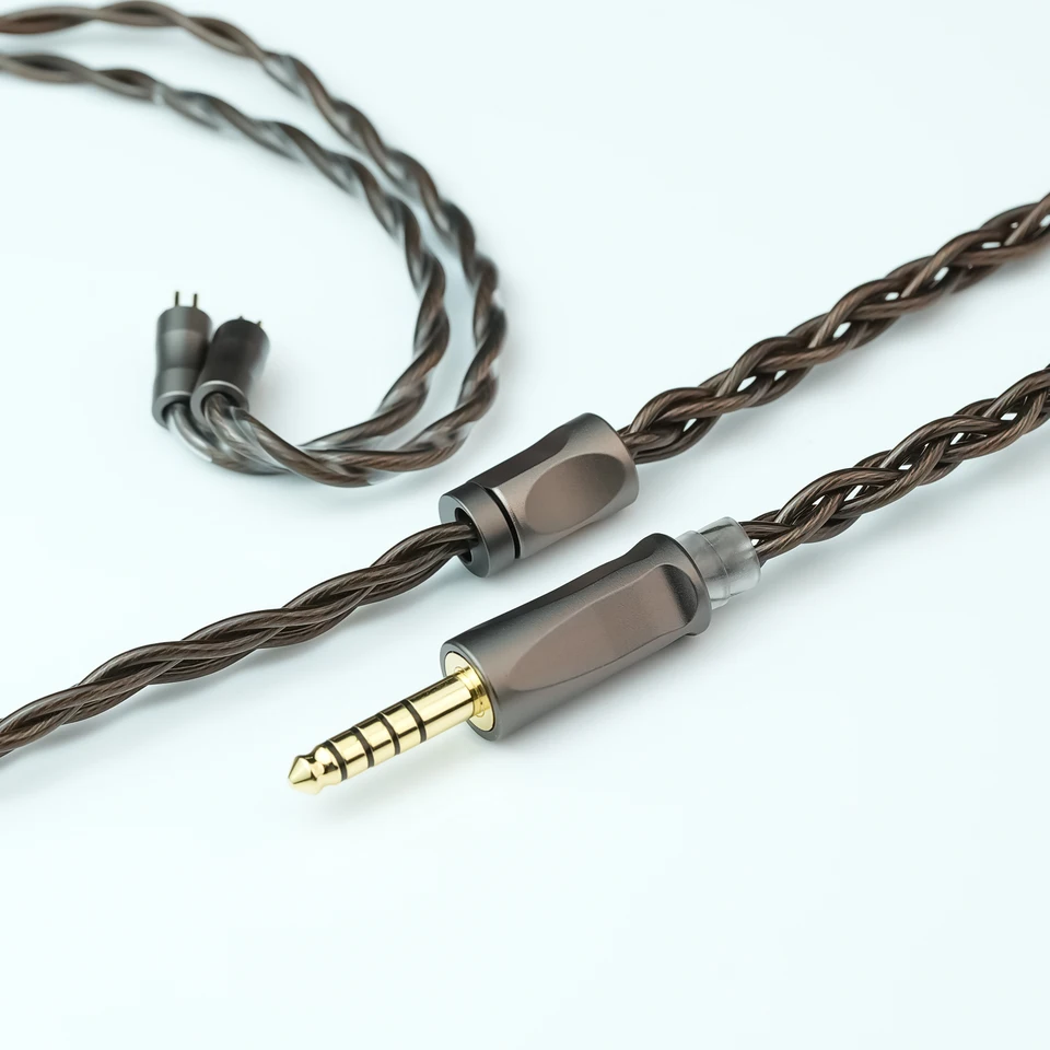 Trusted Audio Z01 イヤホンアップグレードケーブル、7N OCC+ 銀メッキ