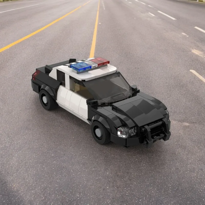 331pcs MOC Fordes Crown Victoria Police Interceptor Cruiser LA City Champions Model Building Blocks Christmas Gifts Toy DIY 3D