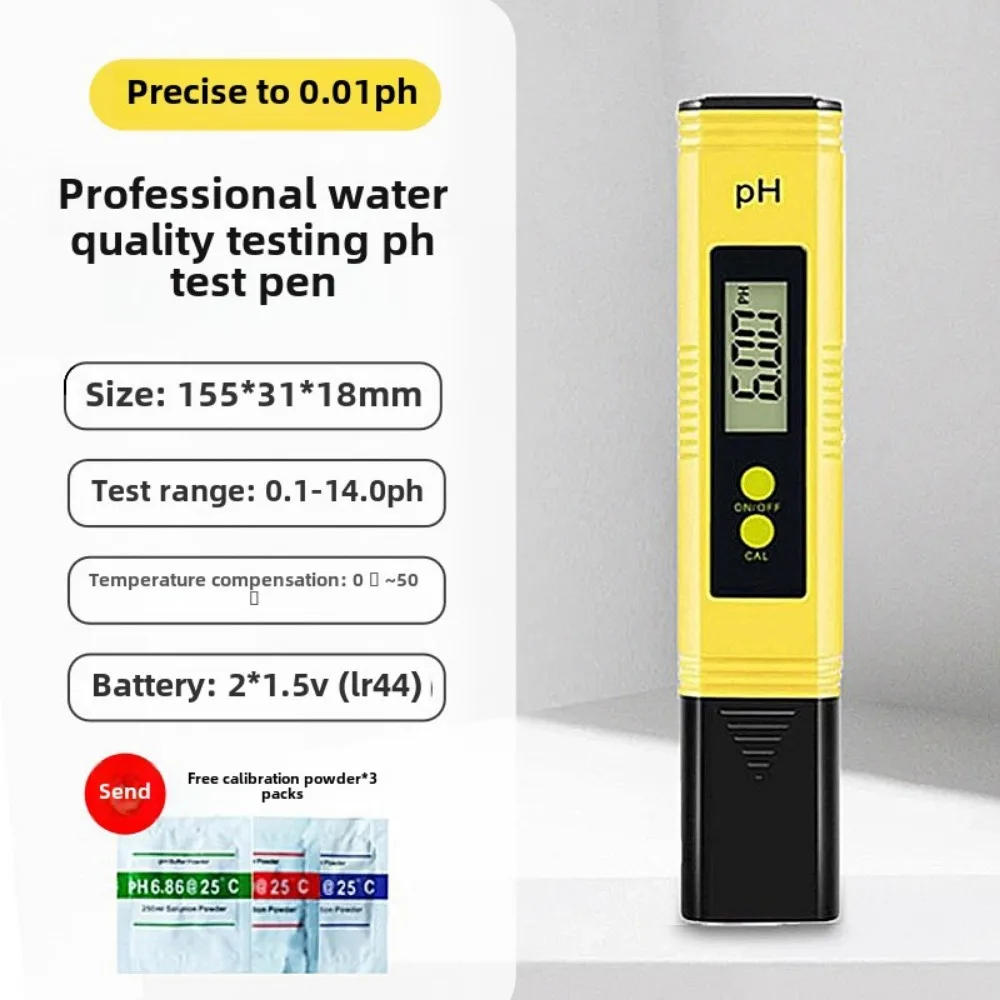 

High-precision PH Pen Portable Water Quality Testing Pen Foreign Trade Quality PH Meter Can Be Used for Fish Tank Swimming Pool