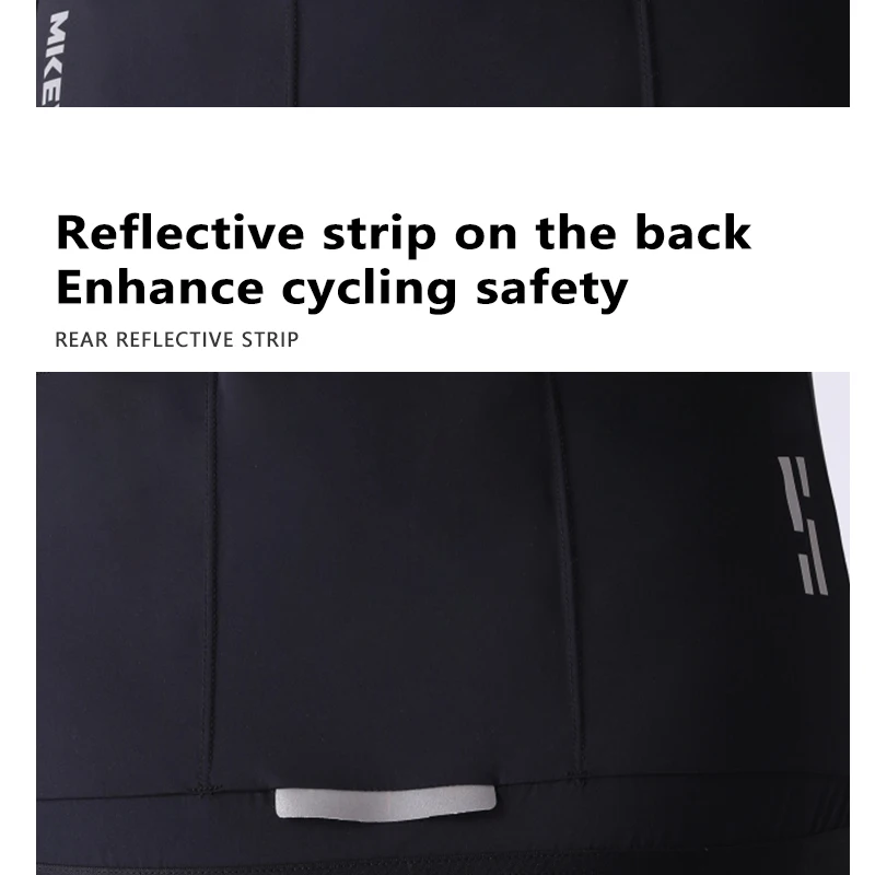 MKEW Sommer Herren Pro Radsporttrikot Atmungsaktive MTB Kurzarm-Fahrradbekleidung mit Taschen für Mountainbike und Rennrad – Detail 9