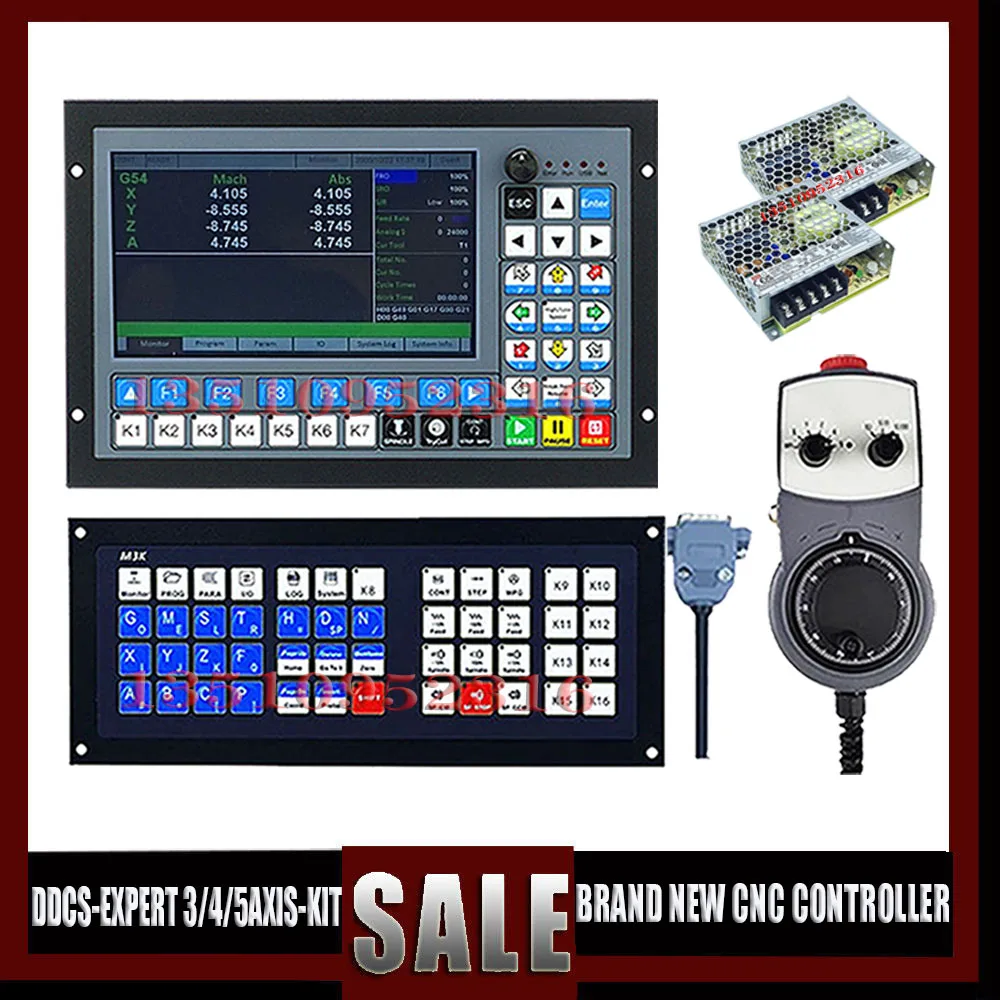 

Ddcs-exper Newly Upgraded 3/4/5 Axis Cnc Offline Controller Kit G Code Atc Extended Keyboard For Cnc Multi-process Machining