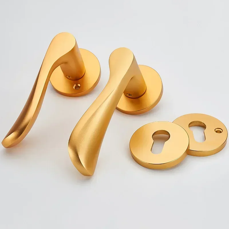

New Zinc Alloy Bedroom Door Lock, Household Handle Lock Bedroom Door Lock