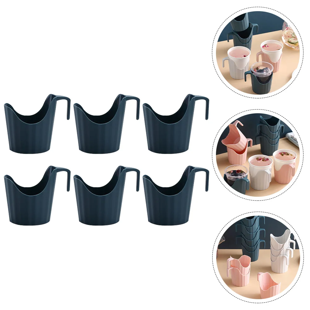 6 Pcs Insulated Cup Holder Paper Sleeve Portable Desktop Multipurpose Coffee Glasses