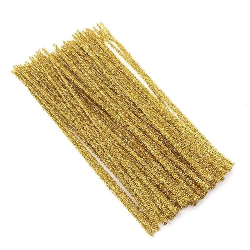 1000Pcs Glitter Chenille Stems Pipe Cleaners Plush Tinsel Stems Plush Stick Kids Educational Toys DIY Crafts Decoration Supplies