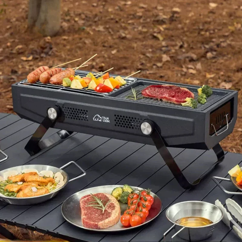 

Outdoor Camping Barbecue Grill Household Barbecue Smoke-free Tools and Supplies Barbecue Grill Skewer Grill