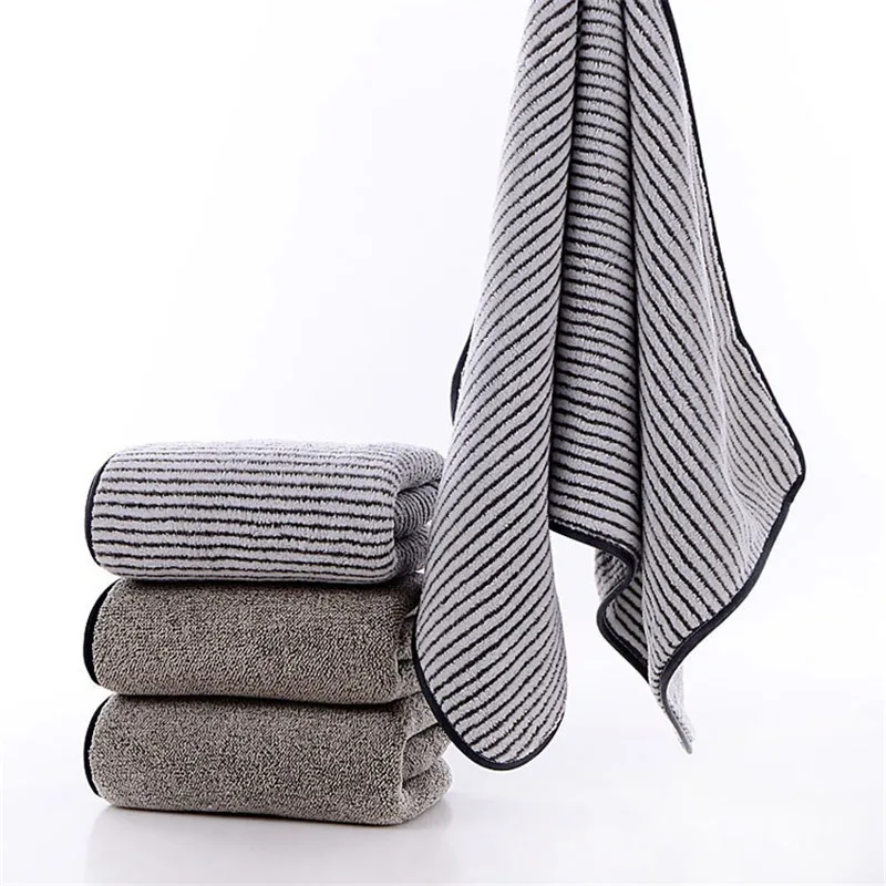 

1Pc 35x75cm Bamboo Charcoal Coral Fleece Thicken Water Absorbent Bathroom Dry Hair Washcloth Hand Towel