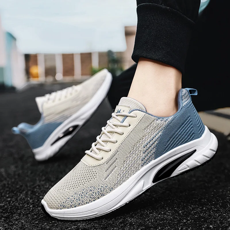 

Мужские кроссовки, модная мужская обувь, уличная нескользящая спортивная обувь, износостойкие марафонские кроссовки, новинка 2023 года, белая спортивная обувь для мужчин