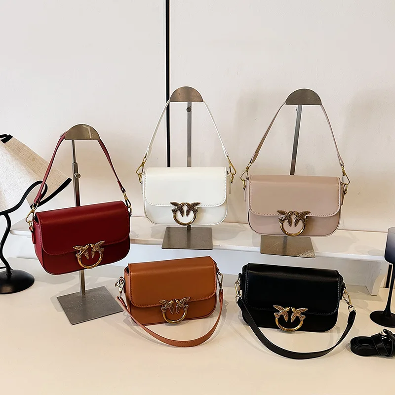 

New 2026 Women's Hot Selling Chain Bag Textured Rhombus Embroidery Thread Versatile Shoulder Crossbody Bag