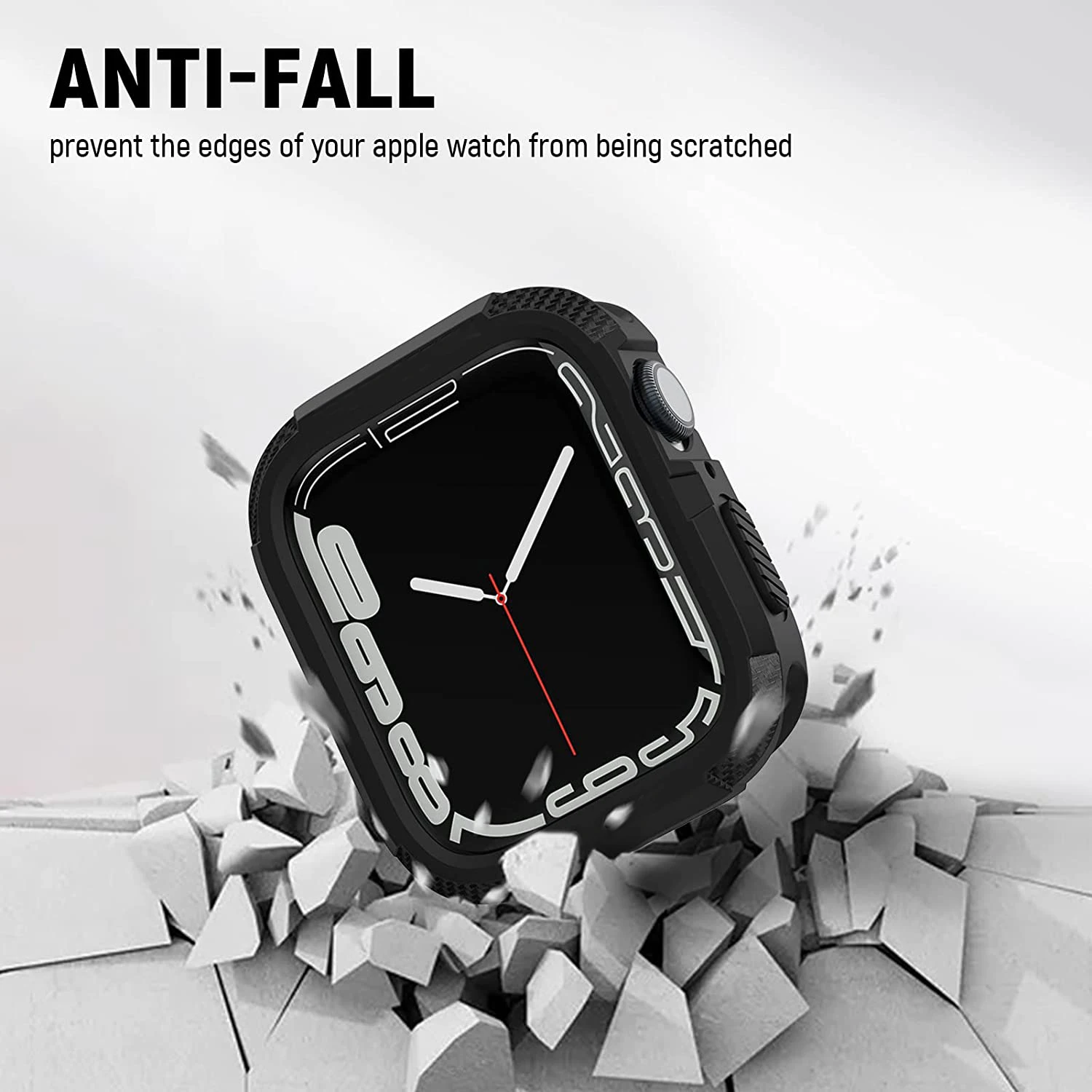 Rugged Cover for Apple Watch Case 44mm 40mm 45mm 41mm se 6 3 iWatch Accessories TPU Screen Protector Apple watch series 5 8 7 9