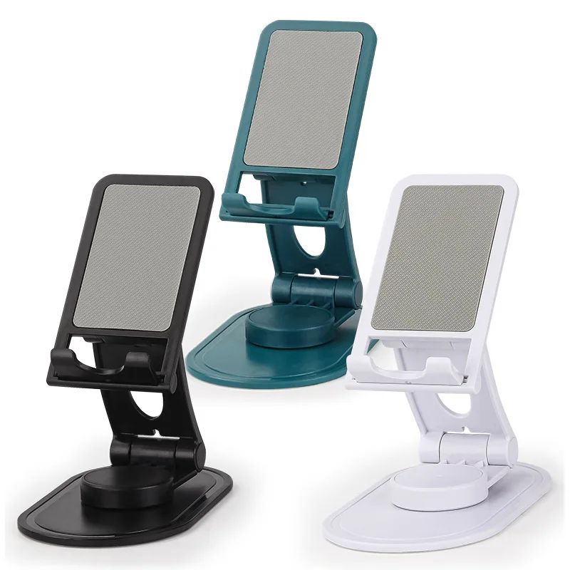 Immagine 5: 360 ° Supporto universale da tavolo per cellulare e tablet, regolabile e pieghevole, per iPhone e iPad.