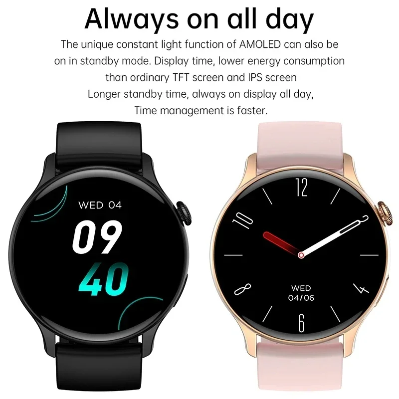 HYTRON Fashion Voice Call Smart Watch Ladies Forever Display Custom Watch Face Sports Health bracciale Ip68 Smartwatch impermeabile