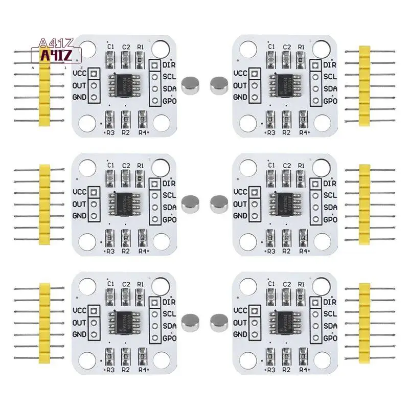 A41Z-AS5600 Magnetic Encoder Magnetic Induction Angle Measurement Sensor Module 12Bit High Precision With Magnet