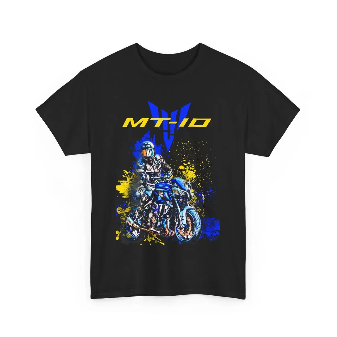 

MT-10 T Shirt The Cyberpunk King Motorcycle Tee Futuristic Rider Graphic Top For MT Fans Dark Side of Gift Moto MT10 Racing