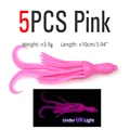 5 piezas de color rosa