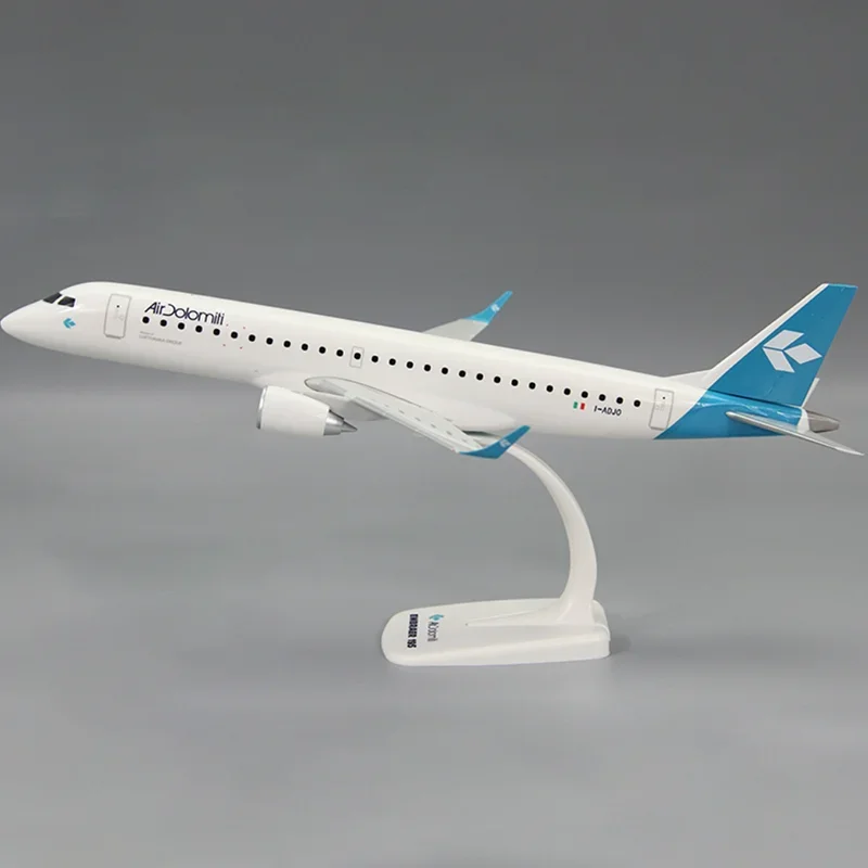 

2025 New 1/100 Scale E-195 Italy Air Dolomiti Airline Aircraft Plastic ABS Assembly Plane Model Airplanes Model Toy Collection