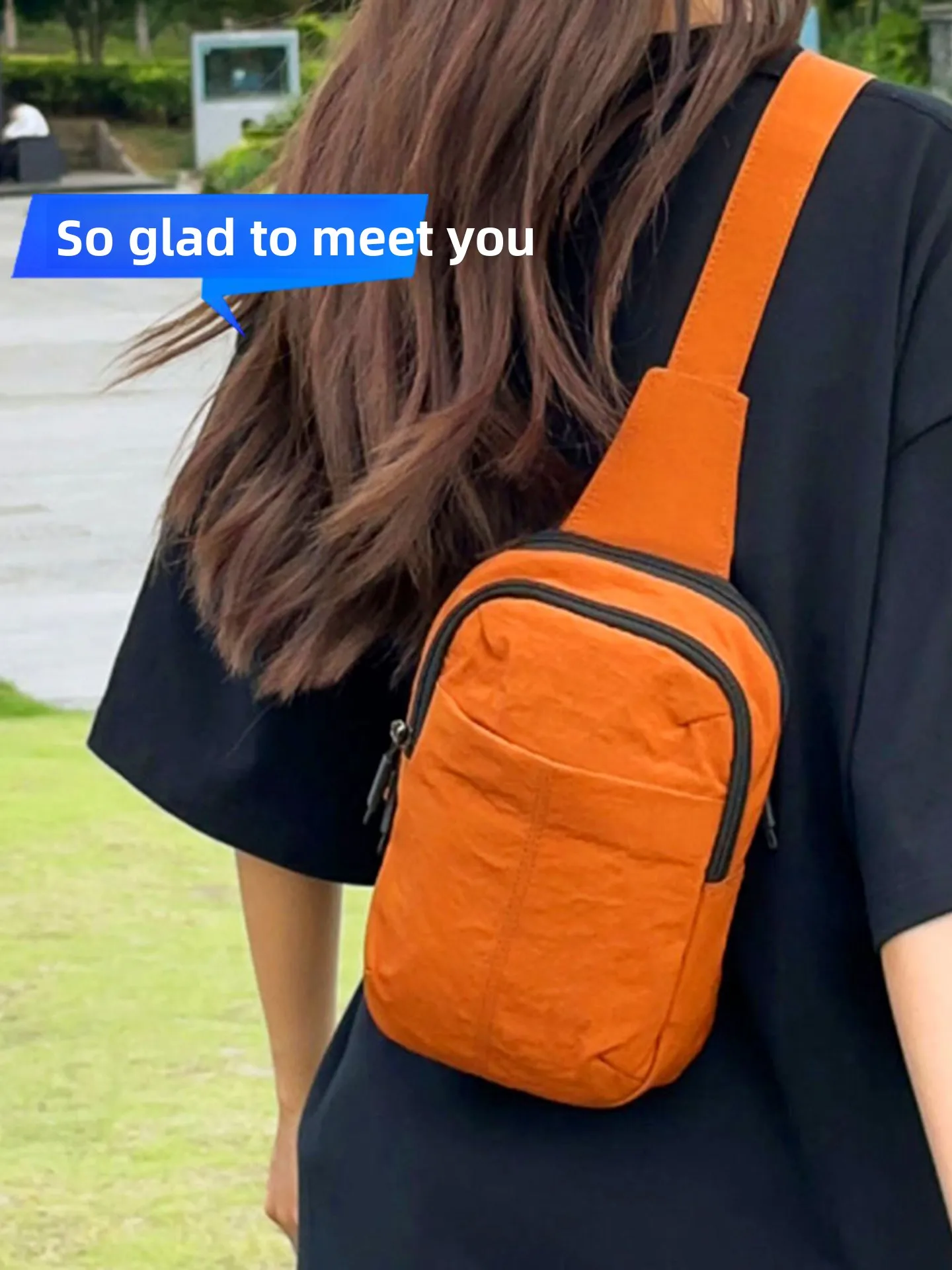 fashionable-multi-functional-chest-bag-women's-outdoor-cycling-mobile-phone-bag-summer-new-arrival-soft-nylon-material