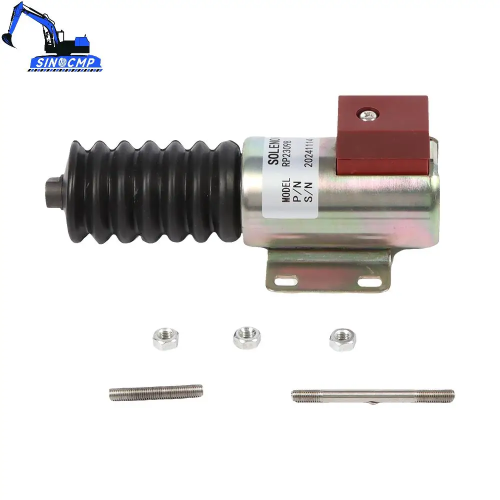

12V Diesel Solenoid Shutoff Solenoid RP2309B RP2310B For Excavator Engine Cut Off Solenoid