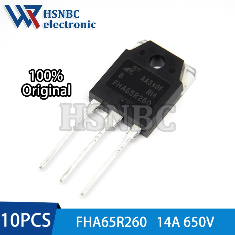 

10PCS FHA65R260 65R260 FHA65R260B TO-3P 14A 650V Super Junction Power MOSFET Transistor 100% New Original