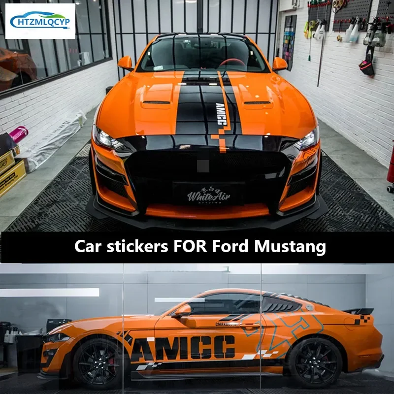 

Car Styling Customized modification Sport Sticker FOR Ford Mustang Shelby GT500Auto Body Decor Vinyl Decals Accessorie