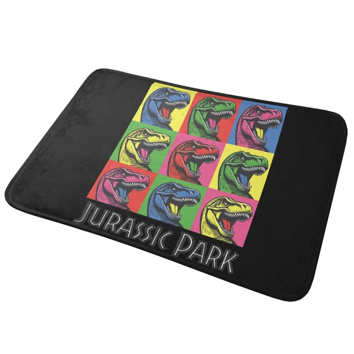 Felpudo antideslizante de película Art Jurassic Park, alfombra para raspar arena, alfombra para entrada de cocina, hogar, baño, alfombrillas