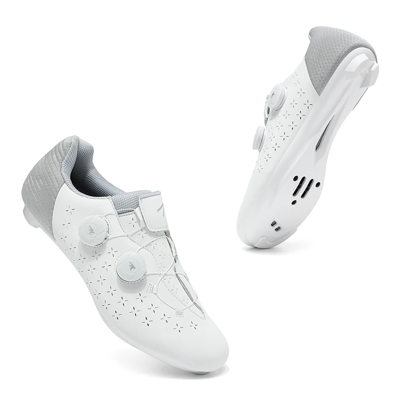

Road Cycling Shoes Men Racing Self-Locking Flat Cleat Shoes Non-slip Mountain Bicycle Shoe spd speed racing Sneaker Bike Shoes