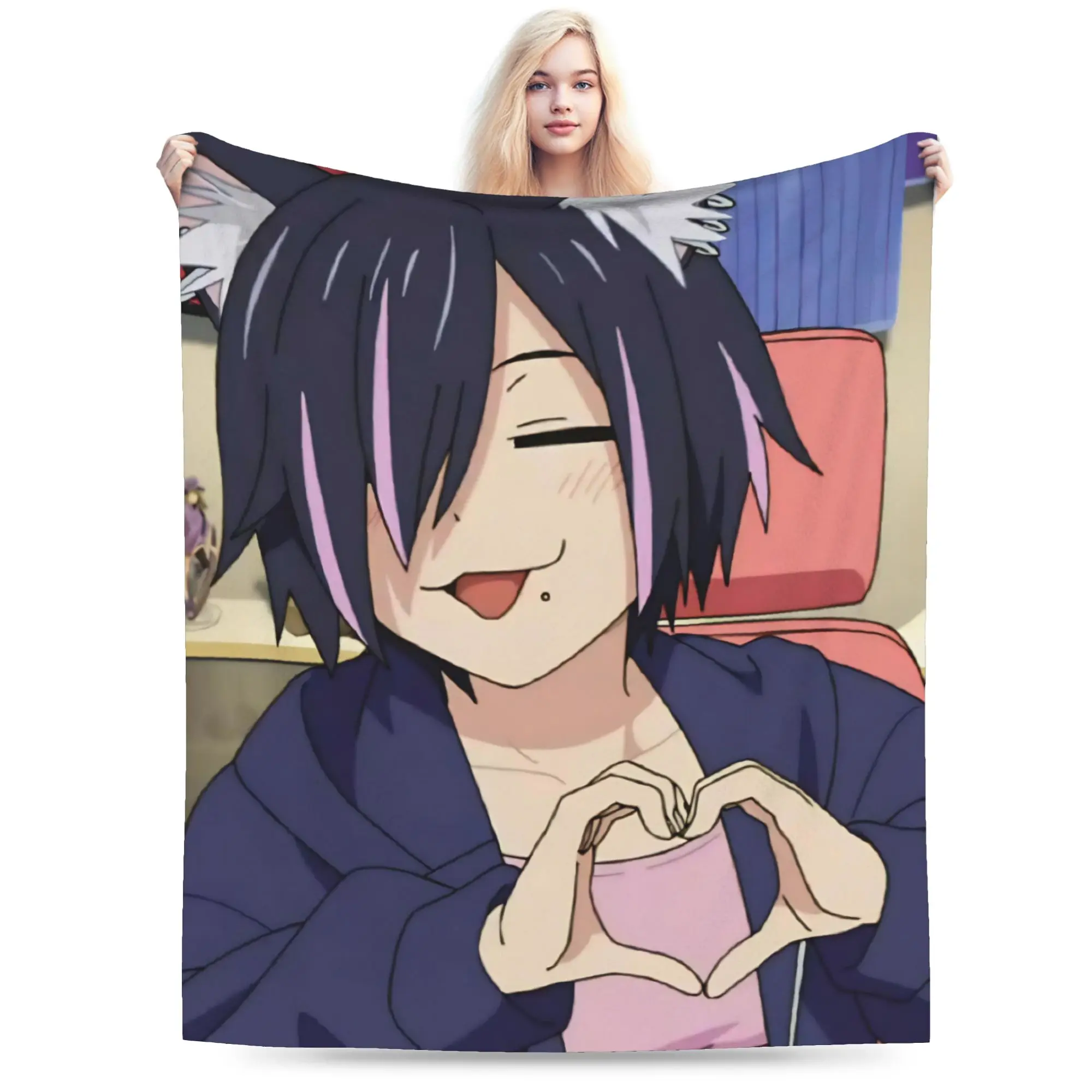 C-Chainsmoker Cats Gift Blanket For Men Women Cozy Soft  Throw Blankets for Living Room 50x60 Inches Multi-size