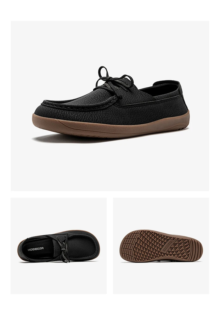 HOBIBEAR Barfuß-Loafer für Damen, zum Hineinschlüpfen, für breite Füße, verstellbare Zero-Drop-Schuhe mit runder Zehenpartie – Detail 6