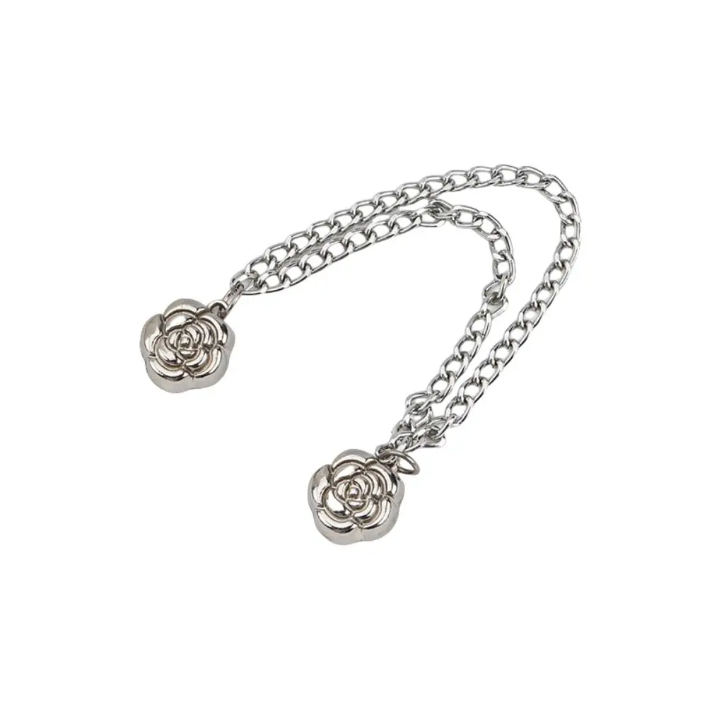 Fashion Multi-Function Magnetic Clothing Clip Button Non-hole Leg Cuff Fixing Pin Metal Waist Buckle Shorten Trouser Clip Scarf