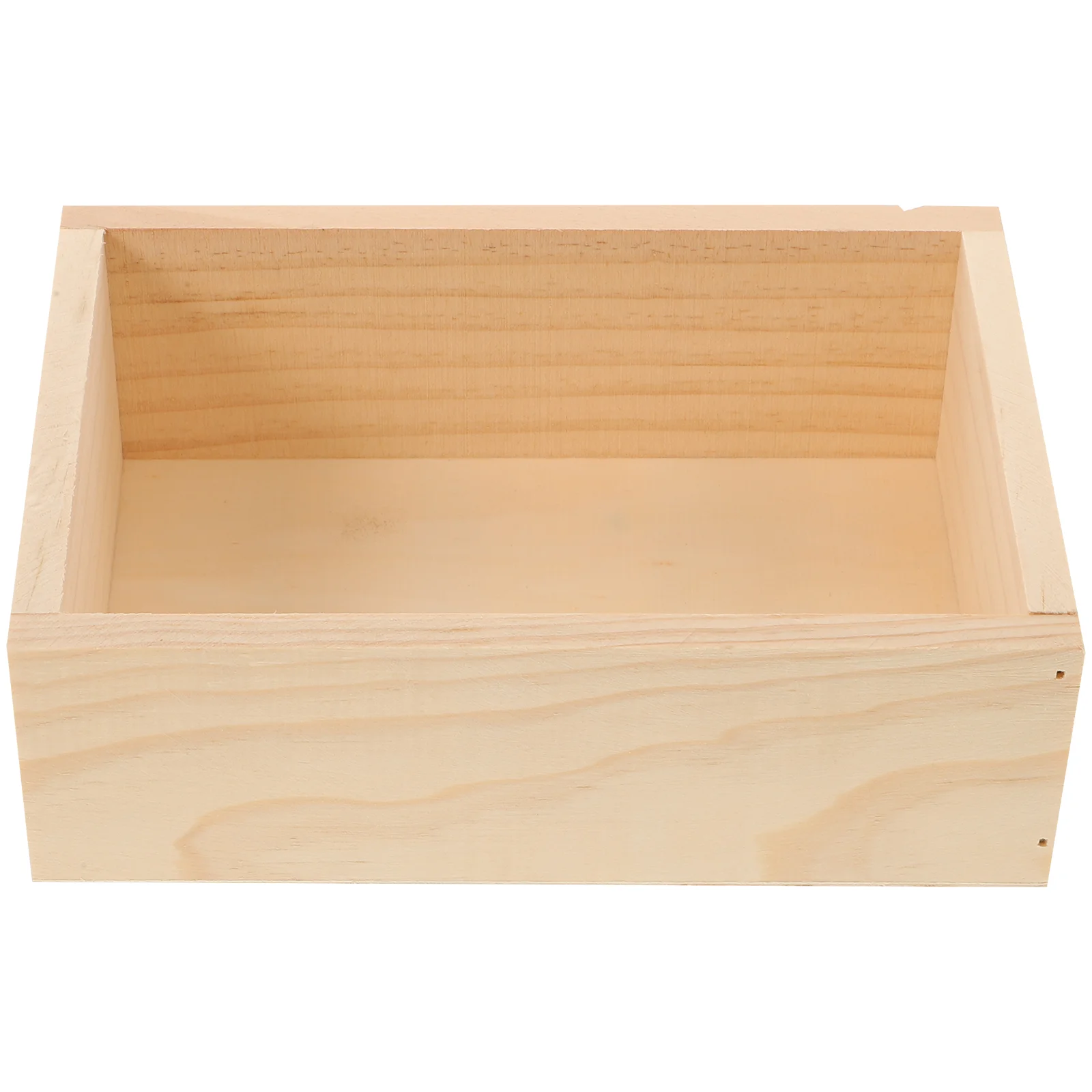 Wooden Pot Succulent Plant Pots Flower Storage Boxes Rectangle Rectangular Flowerpot Bamboo