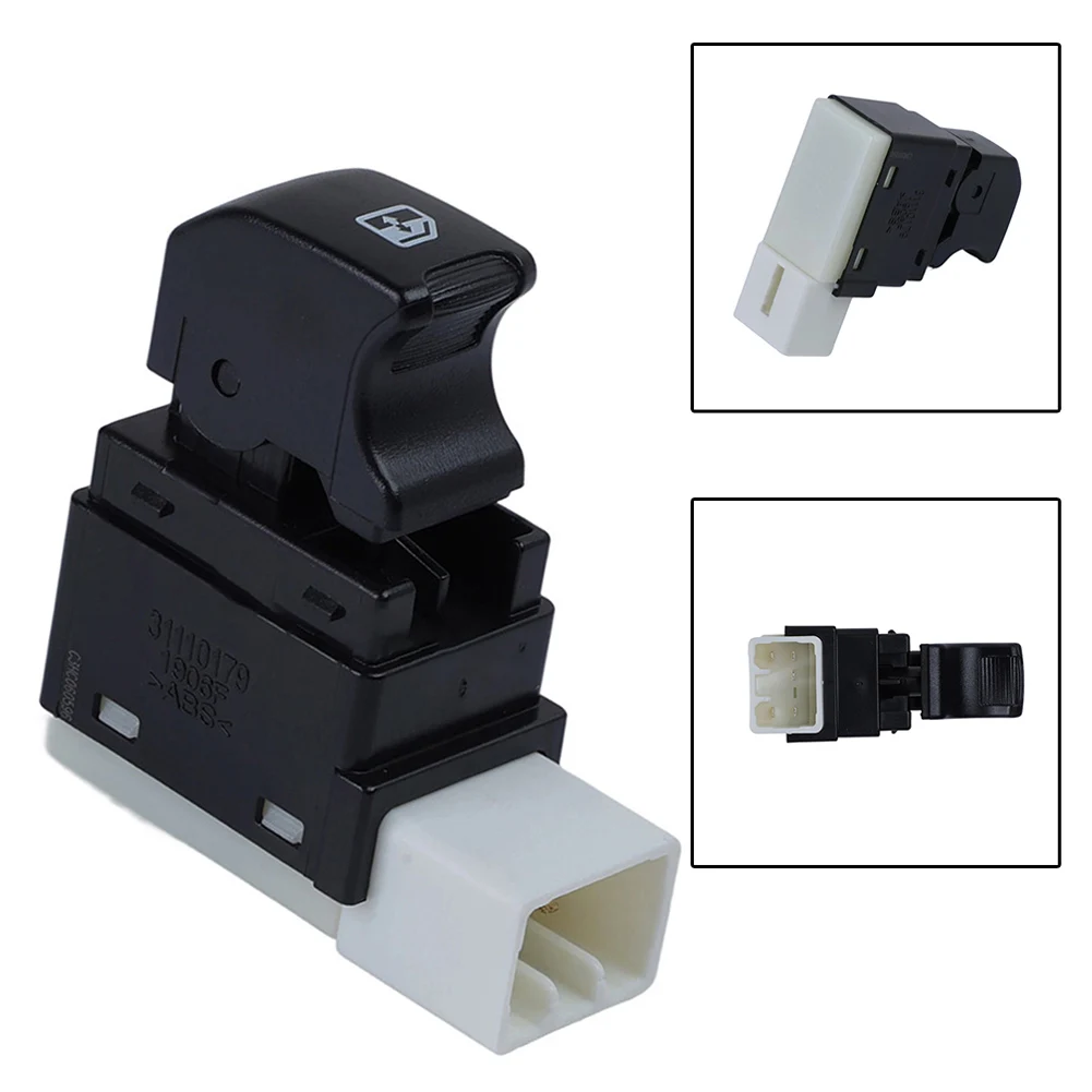 

BLACK Power Window Switch Car Window Switch Installation Kit Button Single Window Switch Effortless Window Operation