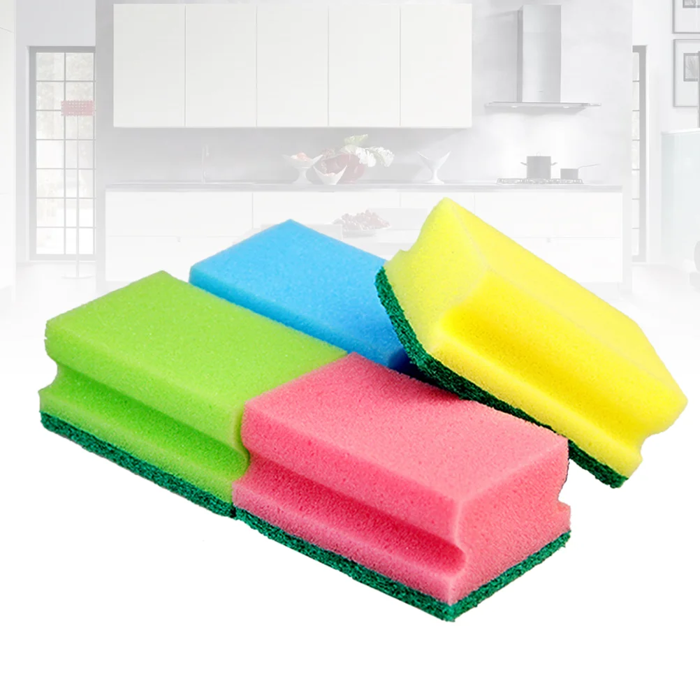 10pcs I-shaped Multi-Use Cleaning Sponges Non-Scratch Eraser Sponge Scrubbing Dish Sponges Use for Kitchens Bathroom Car(Random