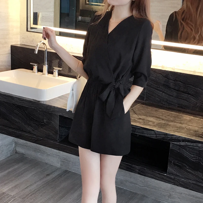 

Модные летние комбинезоны с высокой талией для женщин, маленький размер, новинка 2024 года, стройнящие шифоновые брюки с широкими штанинами