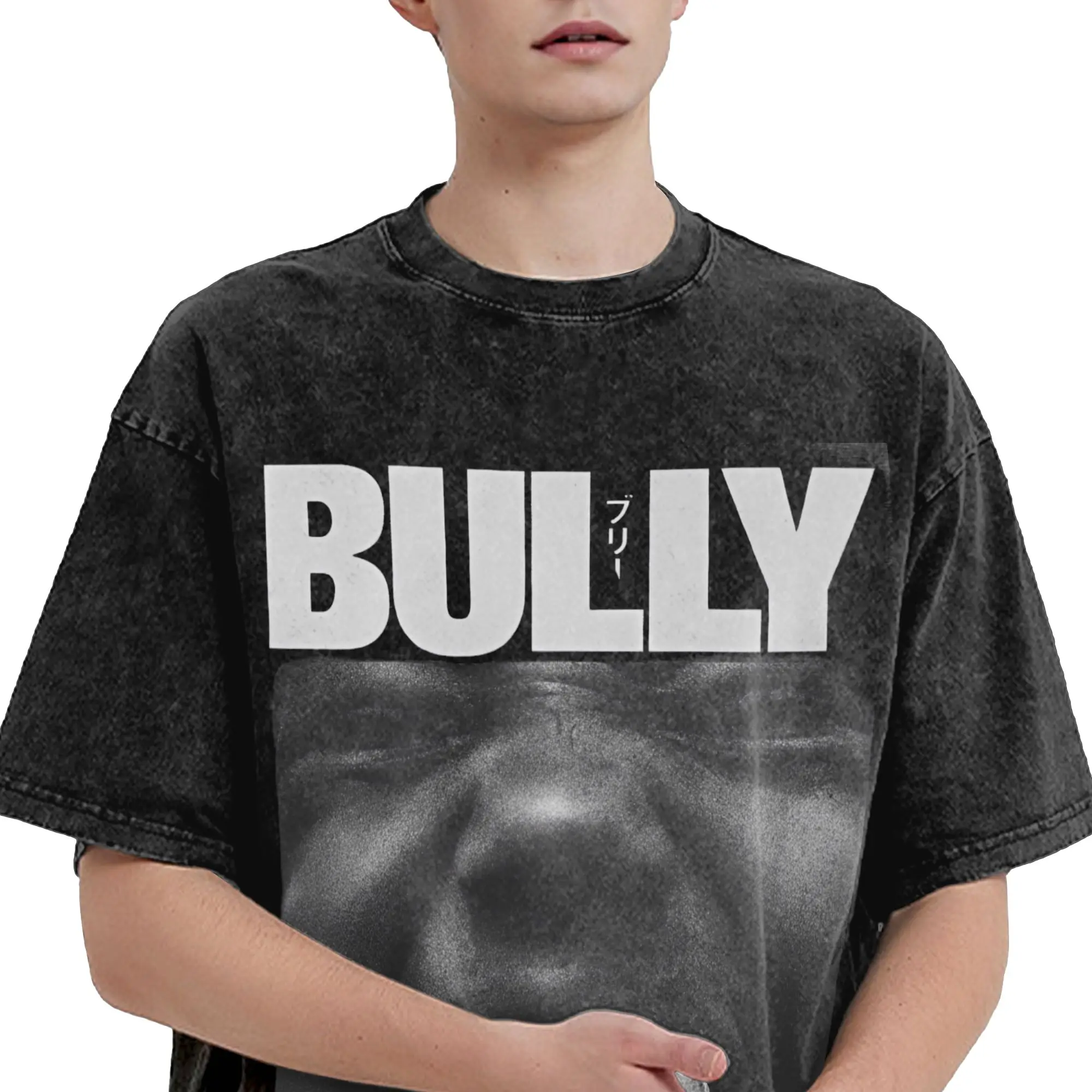 2026 Kanyes Wests 2026 BULLY Tour Washed Shirt Merch Harajuku T-Shirts  Men Women Tees
