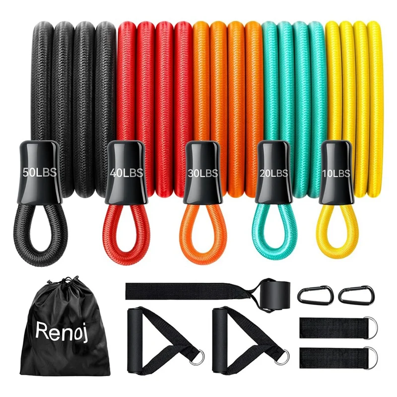 Resistance Bands With Handles, Exercise Bands Resistance Bands Set For Men And Women, Stretch Workout Bands