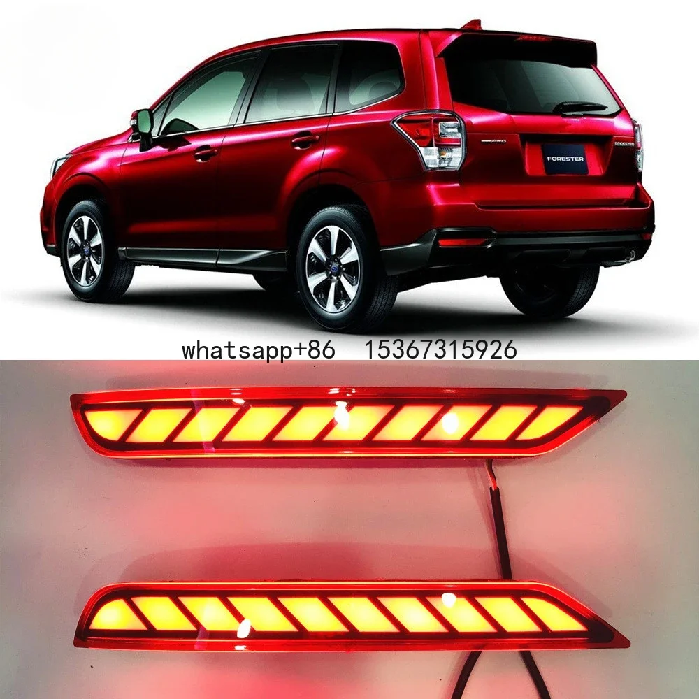 

MRD for Subaru Forester 2008-2016 Led Guide Plate Rear Reflector Lights Led Bar Rear Bumper Lights Stop Light