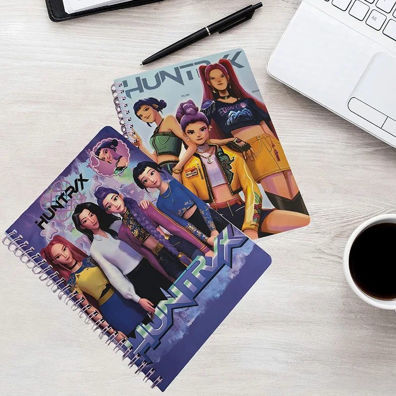 حار دفتر 4 قطعة شخصيات كرتونية رومي ميرا زوي المحمولة دفتر A5 عالية الجمال صفحة ملونة القرطاسية الإبداعية هدية الكريسماس