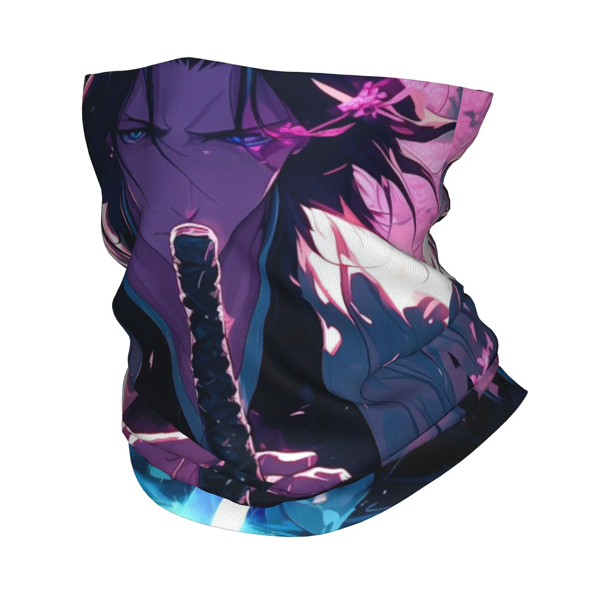 Byakuya Kuchiki (2) Bandana Gaiter Club Bleach Face Mask Pañuelo para la cabeza para ciclismo, para adultos, para invierno