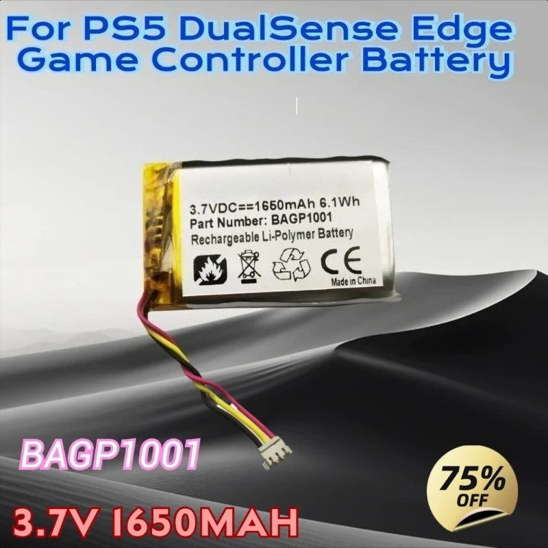 3.7 فولت 1650 مللي أمبير BAGP1001 لبطارية وحدة تحكم ألعاب PS5 DualSense Edge