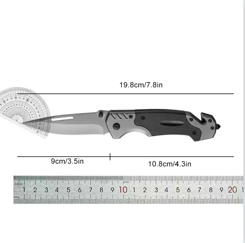 2024 new outdoor mini pocket folding knife, edc portable self-defense survival tool knife, high-quality adventure folding knife