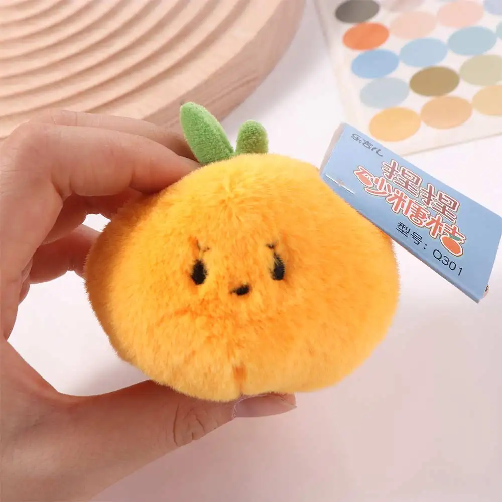 Breloczek Pluszowy Mandarynka Wisząca na Torbę, Puszysty Pluszowy Pomarańczowy Brelok do Kluczy, Wypchane Lalki, Miękki Mandarynka, Brelok do Kluczy Samochodowych