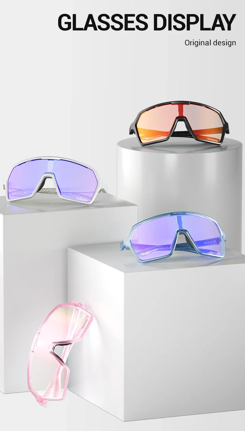 SCVCN Farbe Photochrome Fahrradbrille UV400 Sonnenbrille für Männer Frauen Fahrbrille MTB Rennrad Sportbrillen Laufen – Detail 10